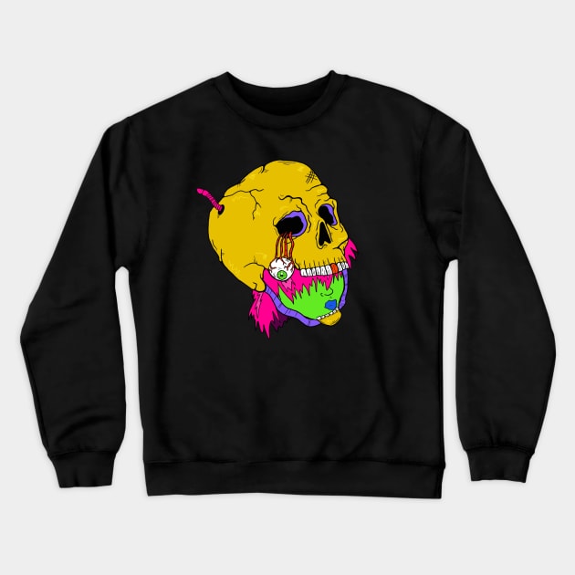 Hell-met Crewneck Sweatshirt by Nipple-odeon